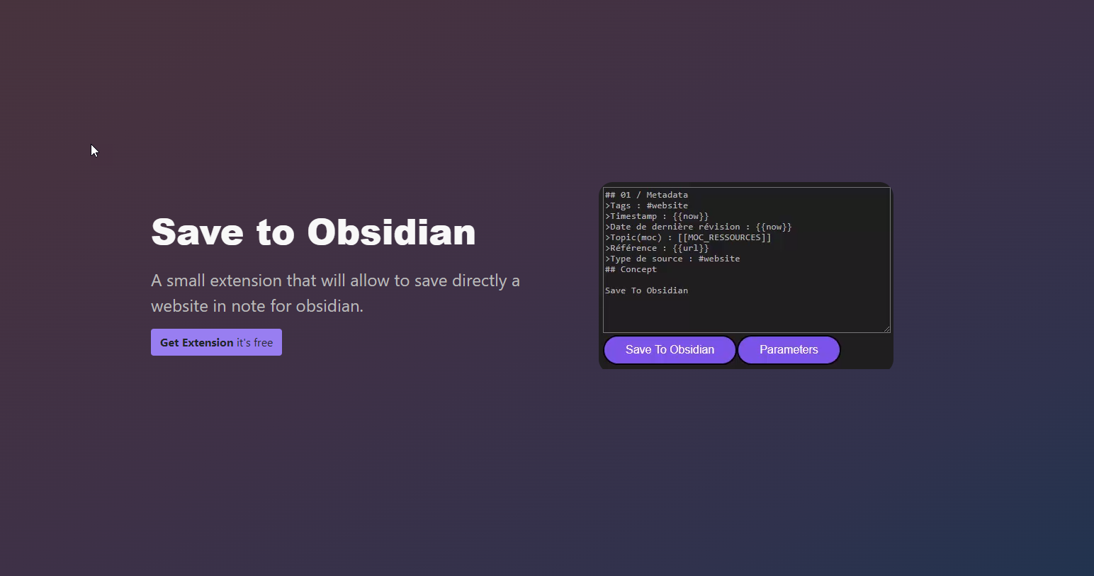 Chromium extension
